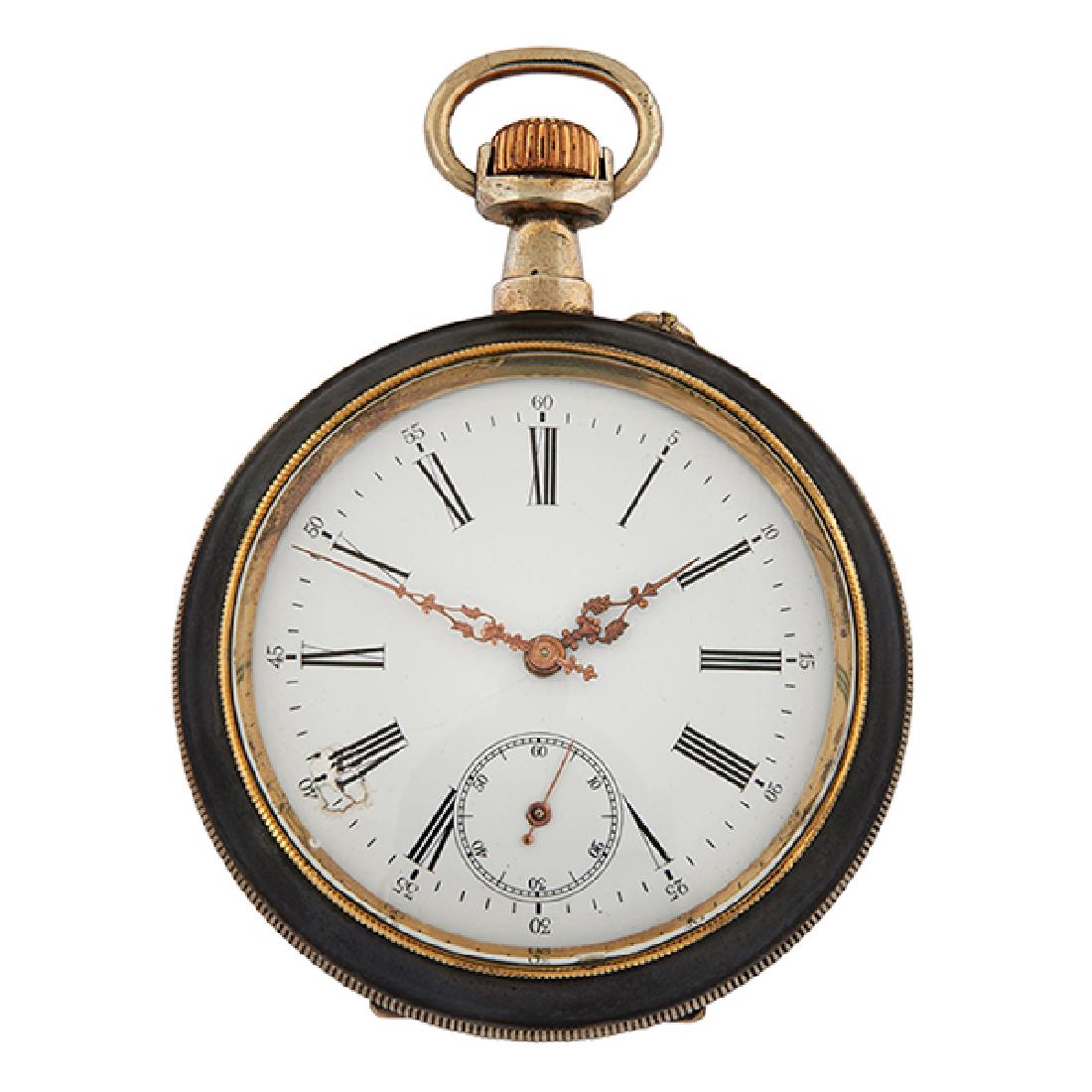 Erotic, Nude Maiden with Birds open face pocket watch,: Erotic, Nude Maiden with Birds open face pocket watch, 2 5/8"dia Provenance: Father Time Antiques, Chicago, IL, 10 October 2001 The Estate of Candice B. Groot, Evanston, Illinois