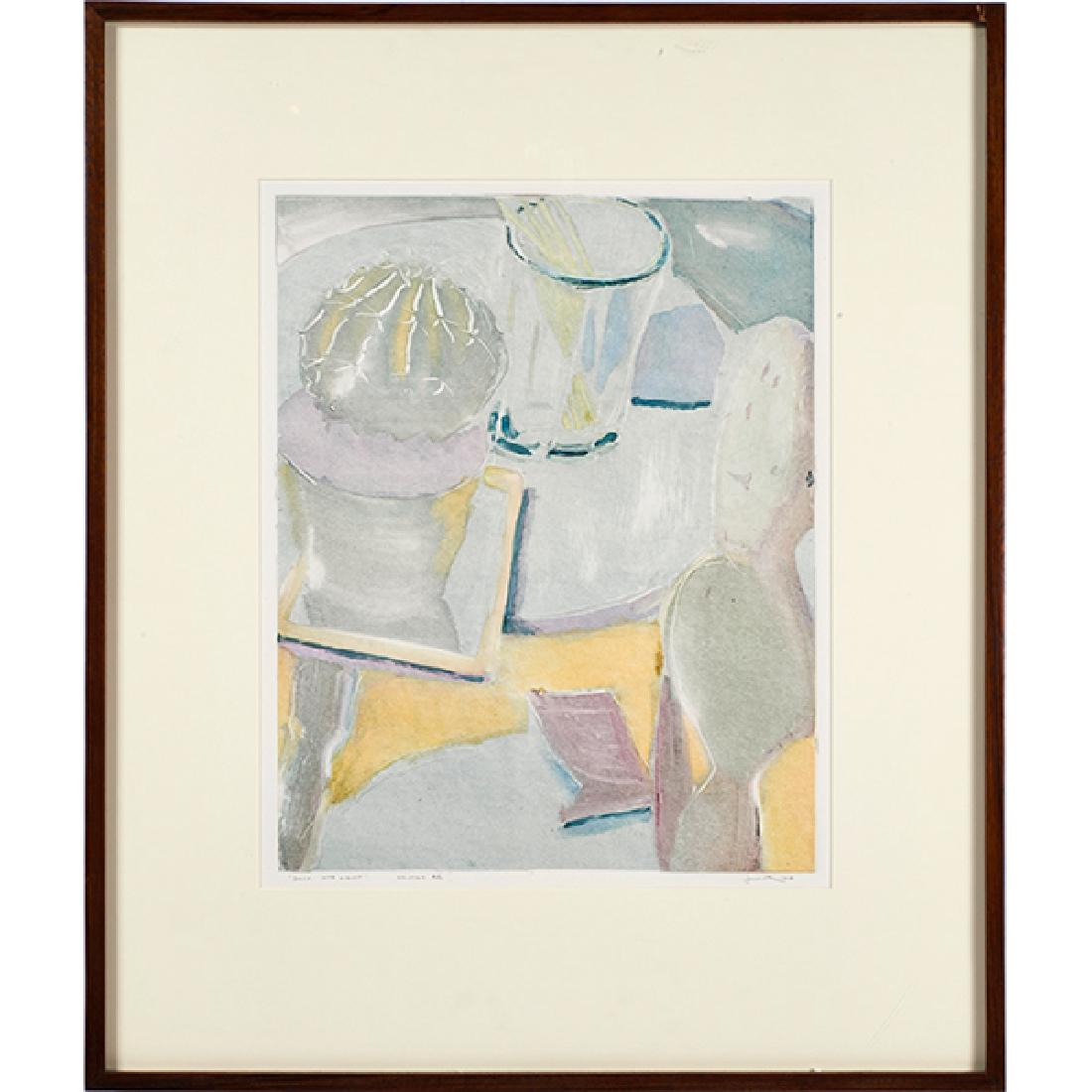 Joel Janowitz, (American, b. 1945), Dark into Light,: Joel Janowitz, (American, b. 1945), Dark into Light, 1988, monotype, signed, titled and dated in pencil, 20" x 15.25"