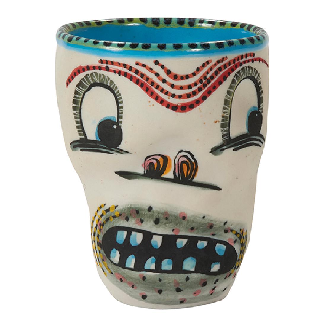 Michael Corney, Face Cup, ceramic, 4"h x 3"w x 3"d (1 of 1)