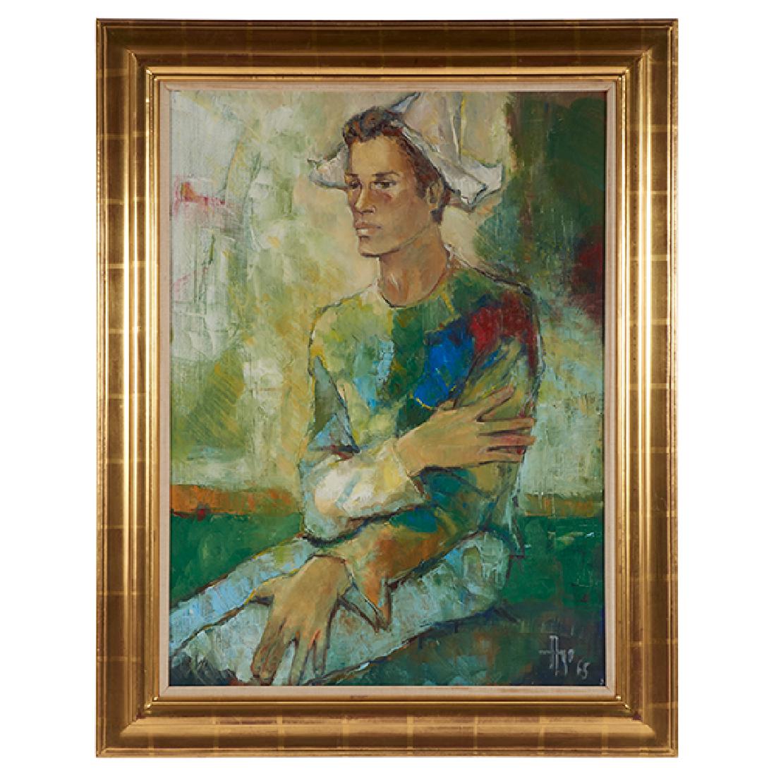 Robert Aillaud Ayo, Harlequin, 1965, oil on canvas, (1 of 1)