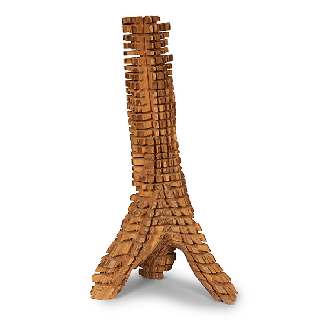 David Nash, (British, b. 1945), Untitled, carved wood, (1 of 2)