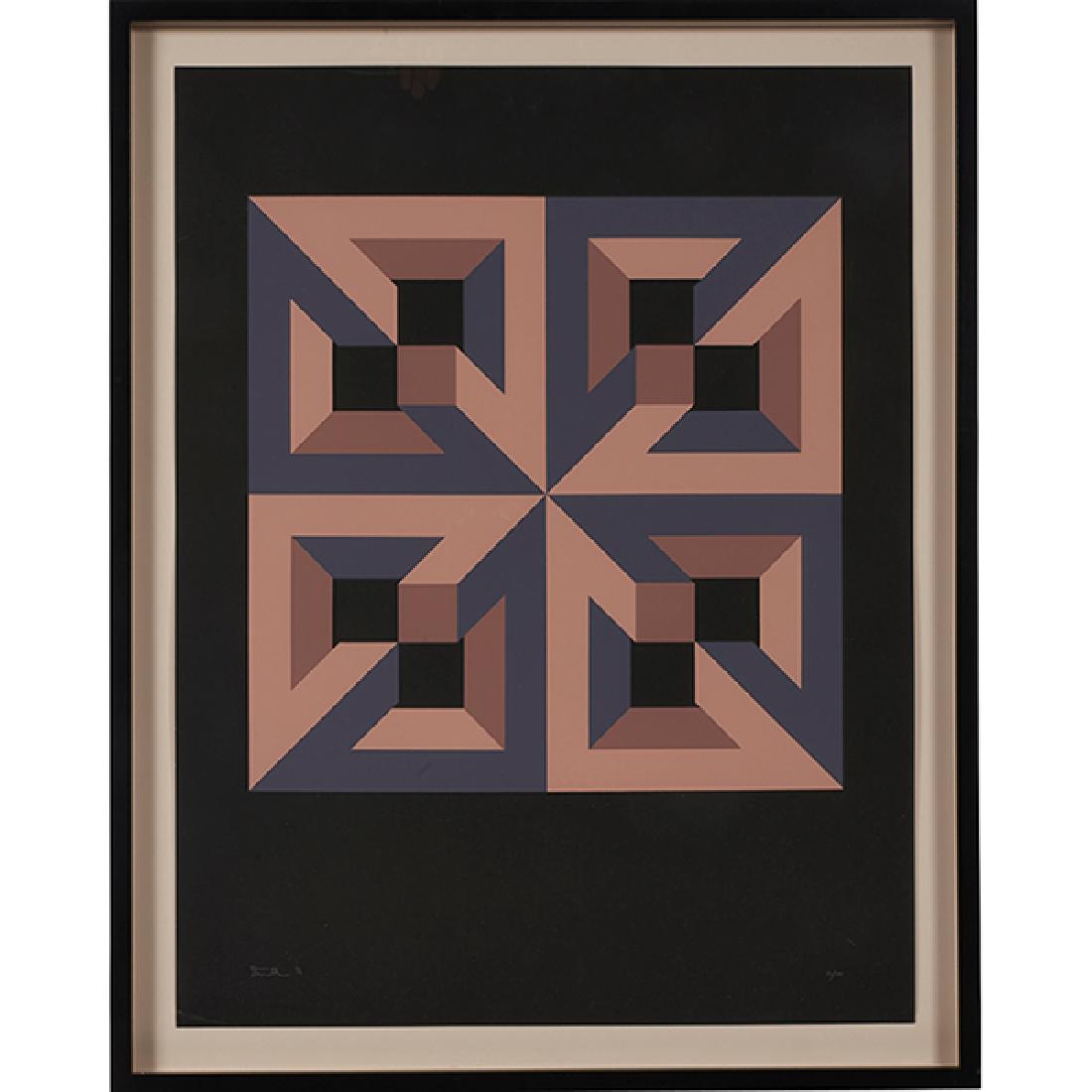 Artist Unknown, Untitled, 1973, screenprint, signed (1 of 1)