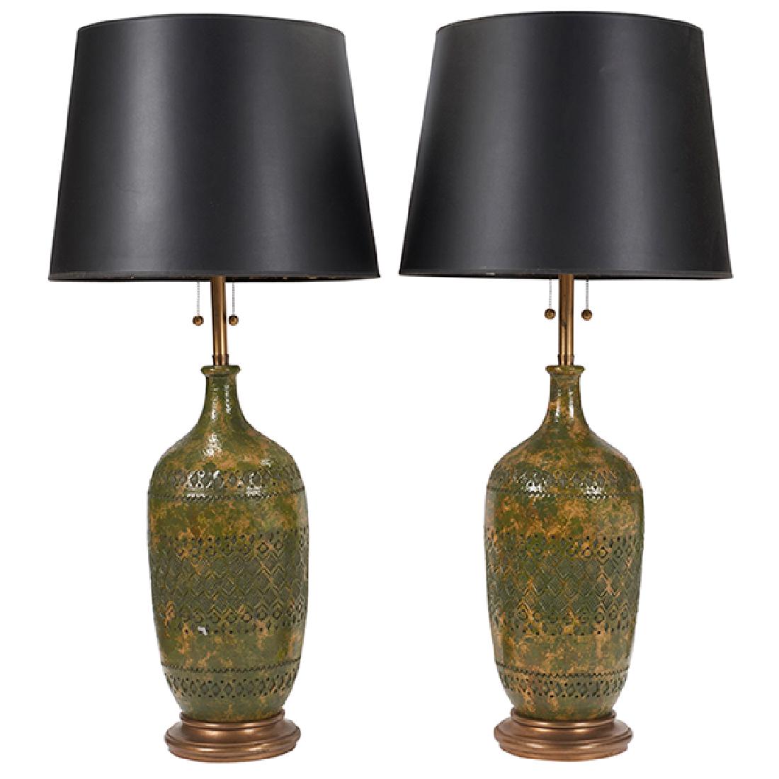 Marbro Lamp Co., table lamps, pair, California and (1 of 1)