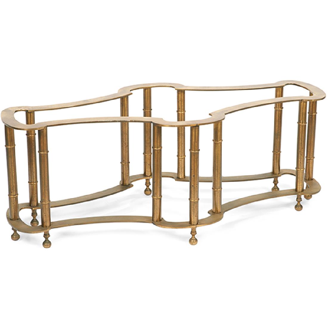 Mastercraft, cocktail table base, USA, 1970s, brass, (1 of 1)