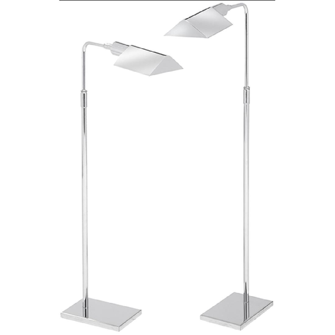 Koch & Lowy, adjustable floor lamps, pair, USA, 1970s, (1 of 1)