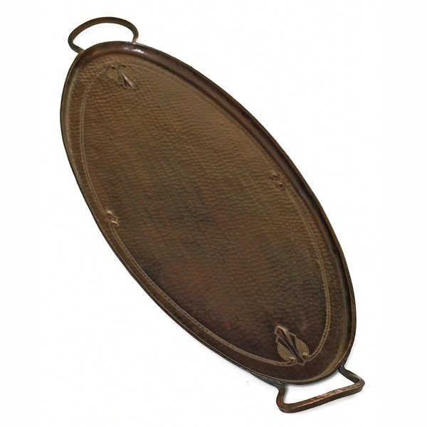 Roycroft tray, large two handled form