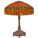 Tiffany Studios Lemon Leaf table lamp: shade, #1476 and