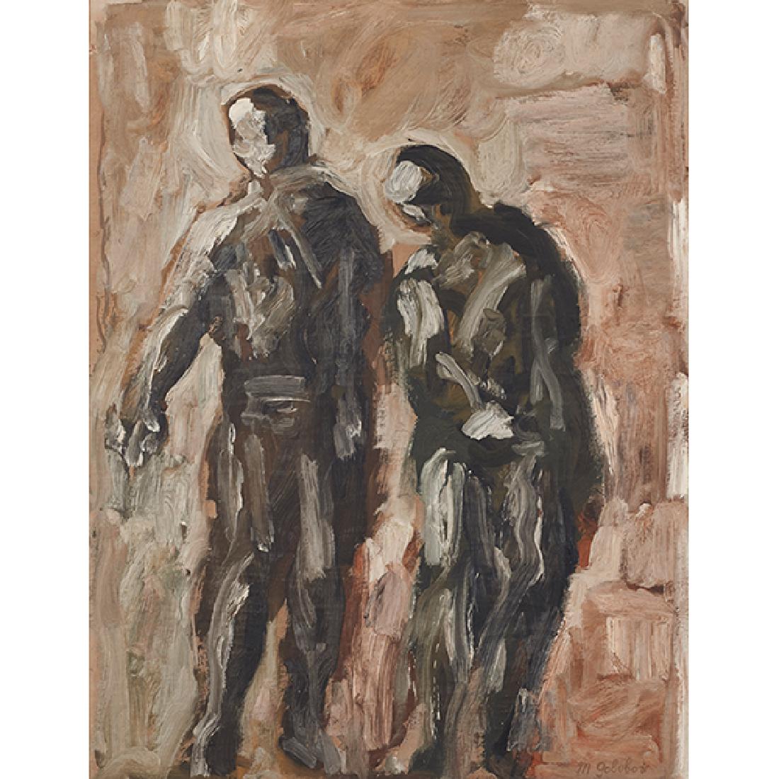 Maurice Golubov, (American, 1905-1987), Untitled, oil (1 of 1)