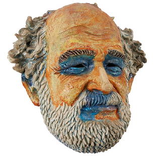 Robert Arneson, (American, 1930-1992), High Noon at: Robert Arneson, (American, 1930-1992), High Noon at Mission Beach, 1977, glazed ceramic, signed and dated, 13"h x 13"w x 5.5"d Provenance: Sotheby's New York, March 16, 2000, Lot 89 The Estate of Cand