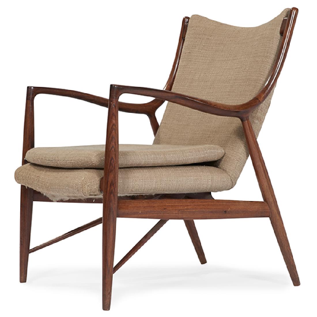 After Finn Juhl vintage rosewood NV-45 lounge chair (1 of 2)