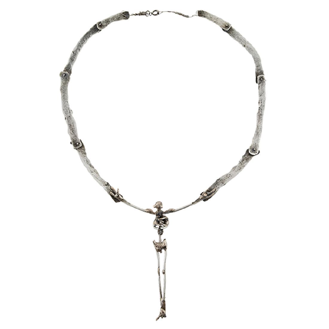 Brutalist Skeleton pendant necklace (1 of 1)