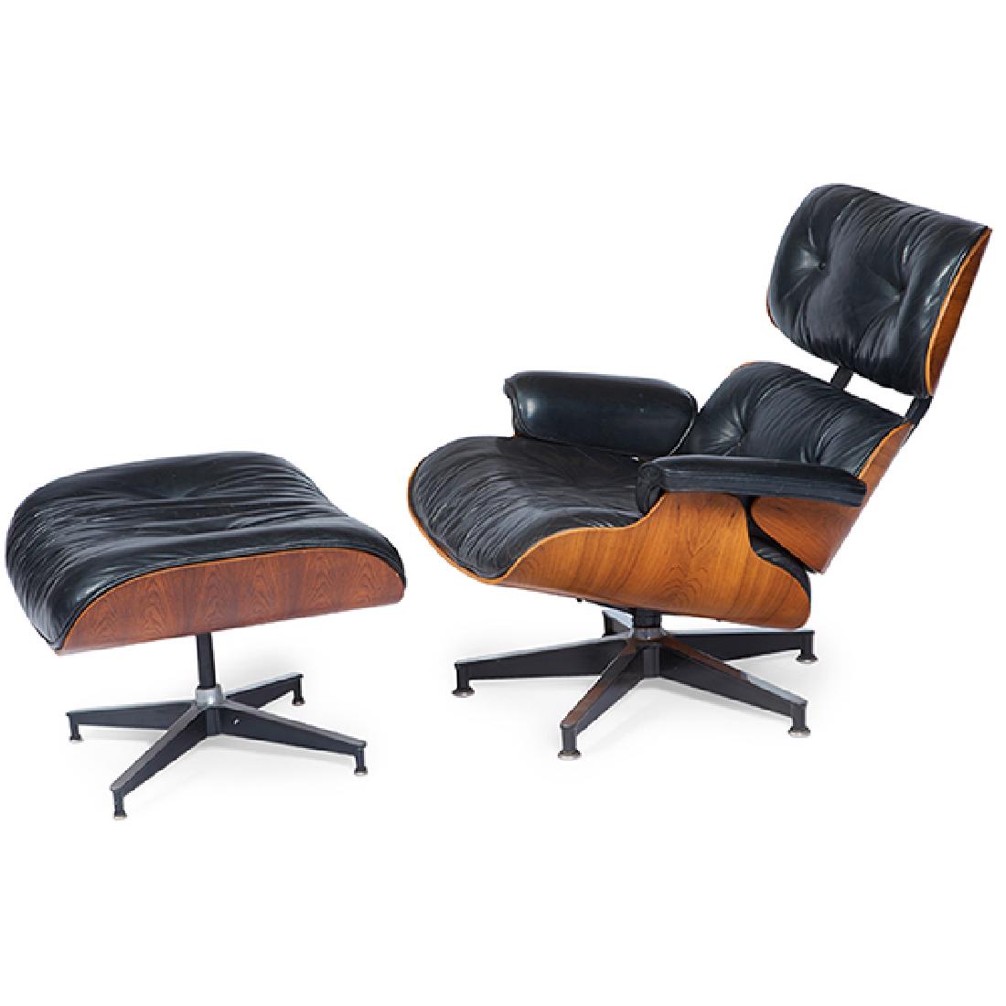 Charles & Ray Eames 670/671 Rosewood Chair & Ottoman (1 of 1)