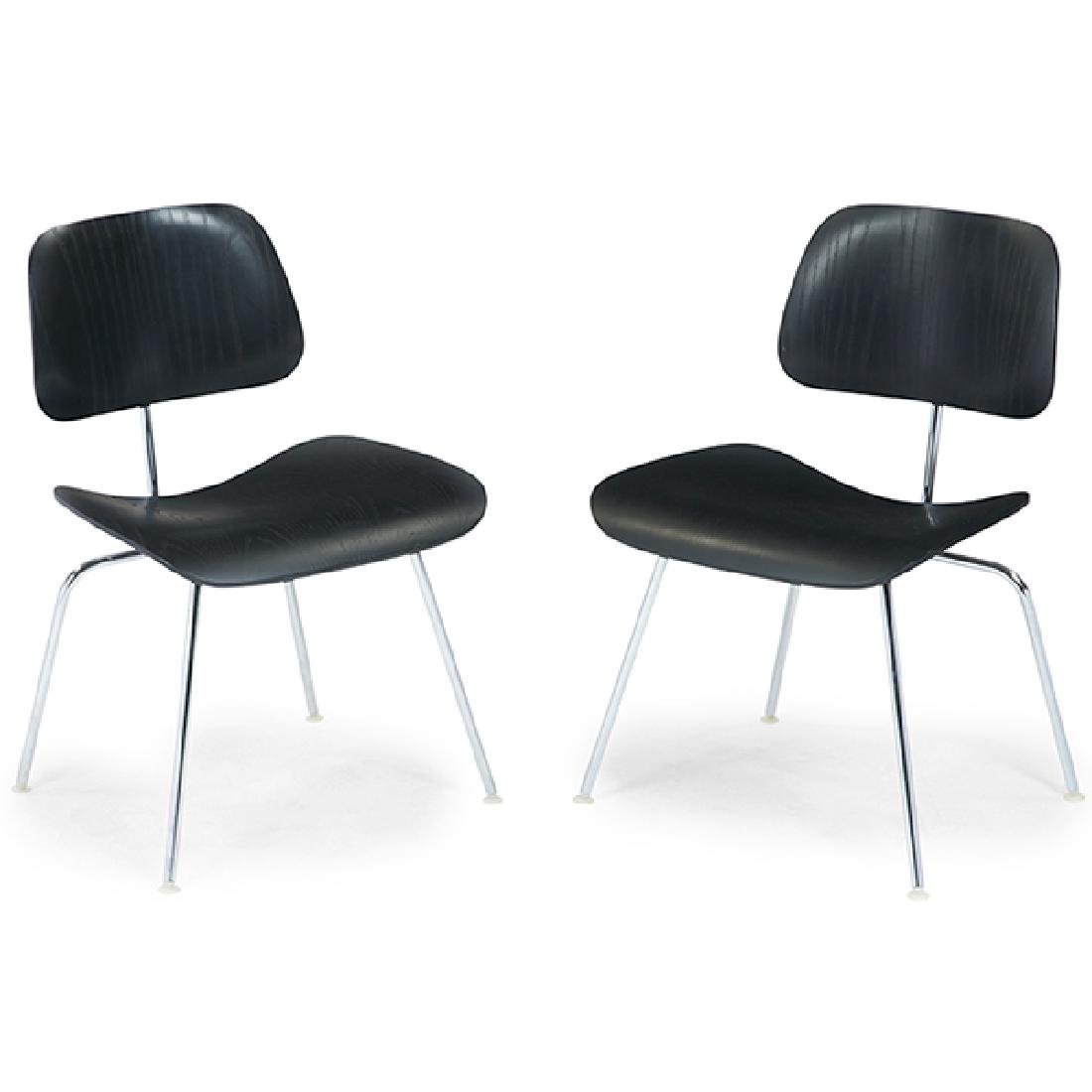 Charles & Ray Eames for Herman Miller DCM chairs, pair (1 of 1)