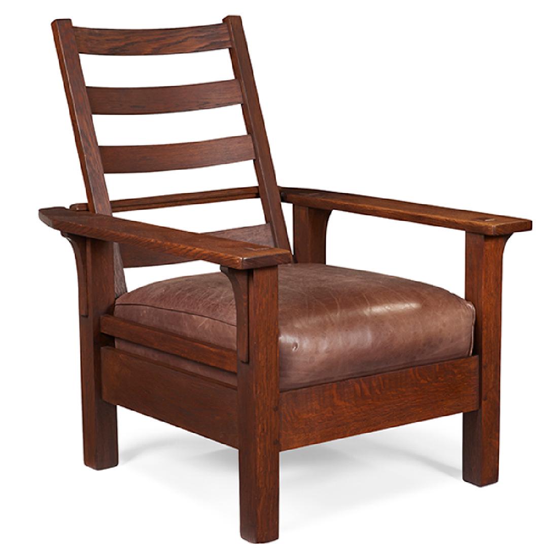 L Jg Stickley Morris Chair 470 32 W X 36 D 40 5 H Sep 16 L Jg Stickley Morris Chair