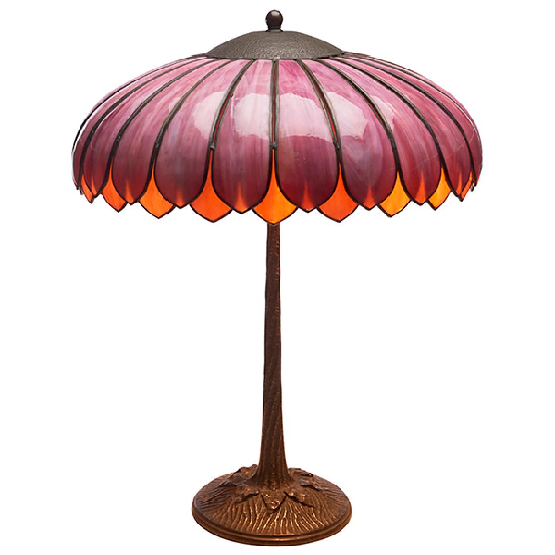 John Morgan & Sons table lamp 18.5"dia x 23.5"h (1 of 4)