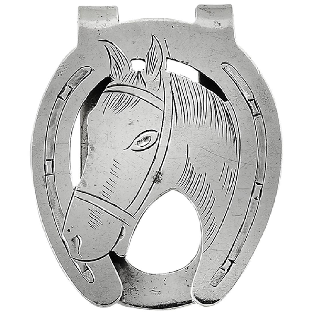 The Kalo Shop Equestrian horse head and horseshoe money (1 of 2)
