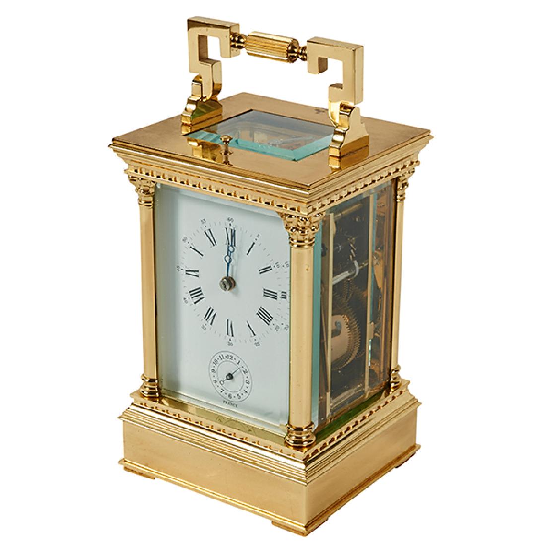 French carriage desk clock 4"w x 3.5"d x 7.75"h (over (1 of 4)