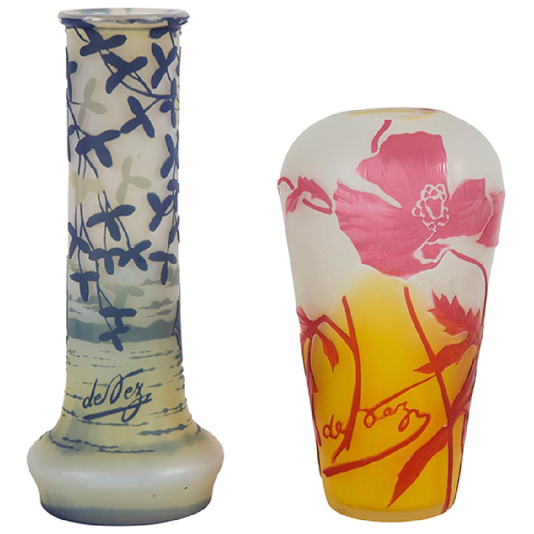 DeVez Harbor Scene vase 2.5"dia x 6.25"h (1 of 7)