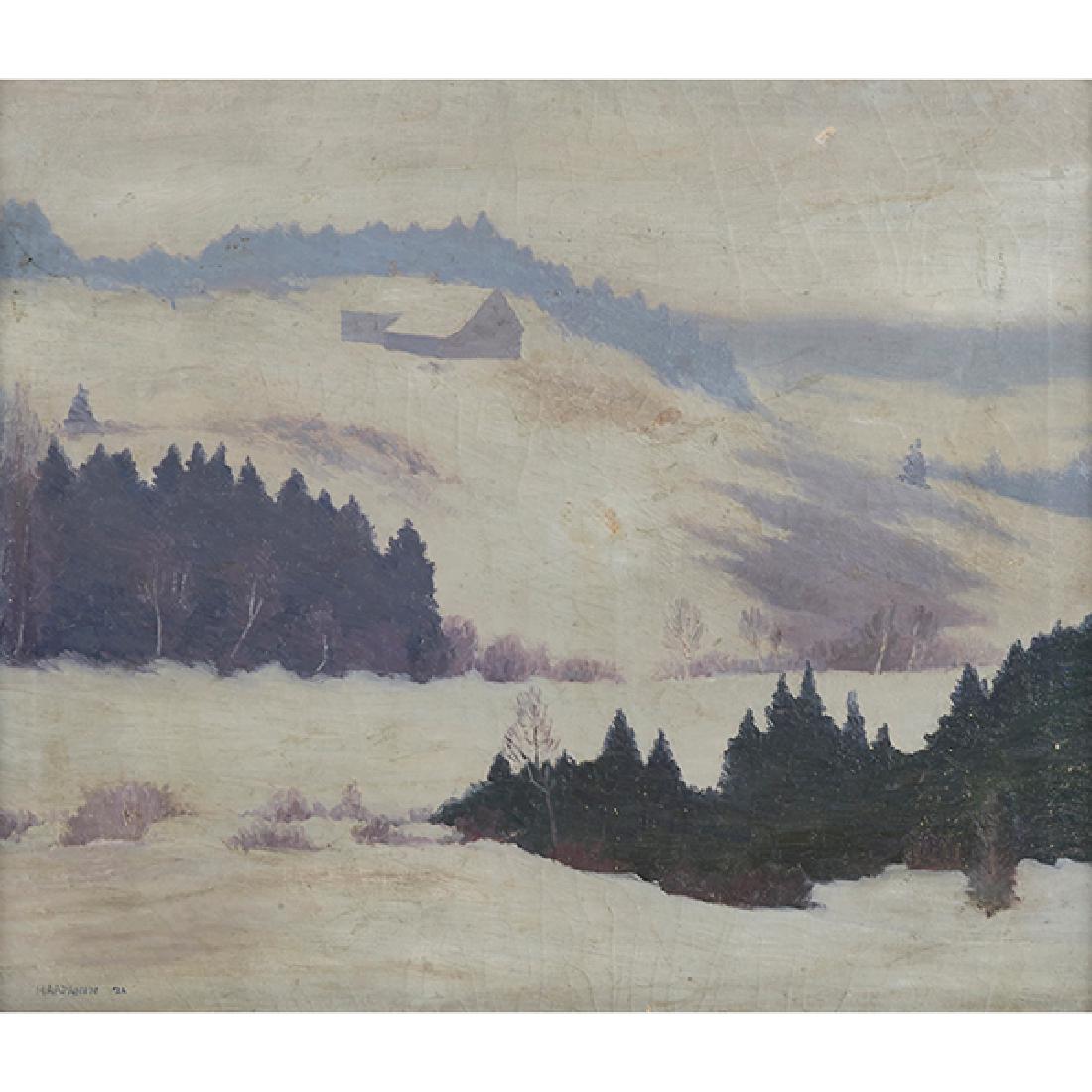 John Haapanen, (American, 1891-1968), Maine Snowy (1 of 2)