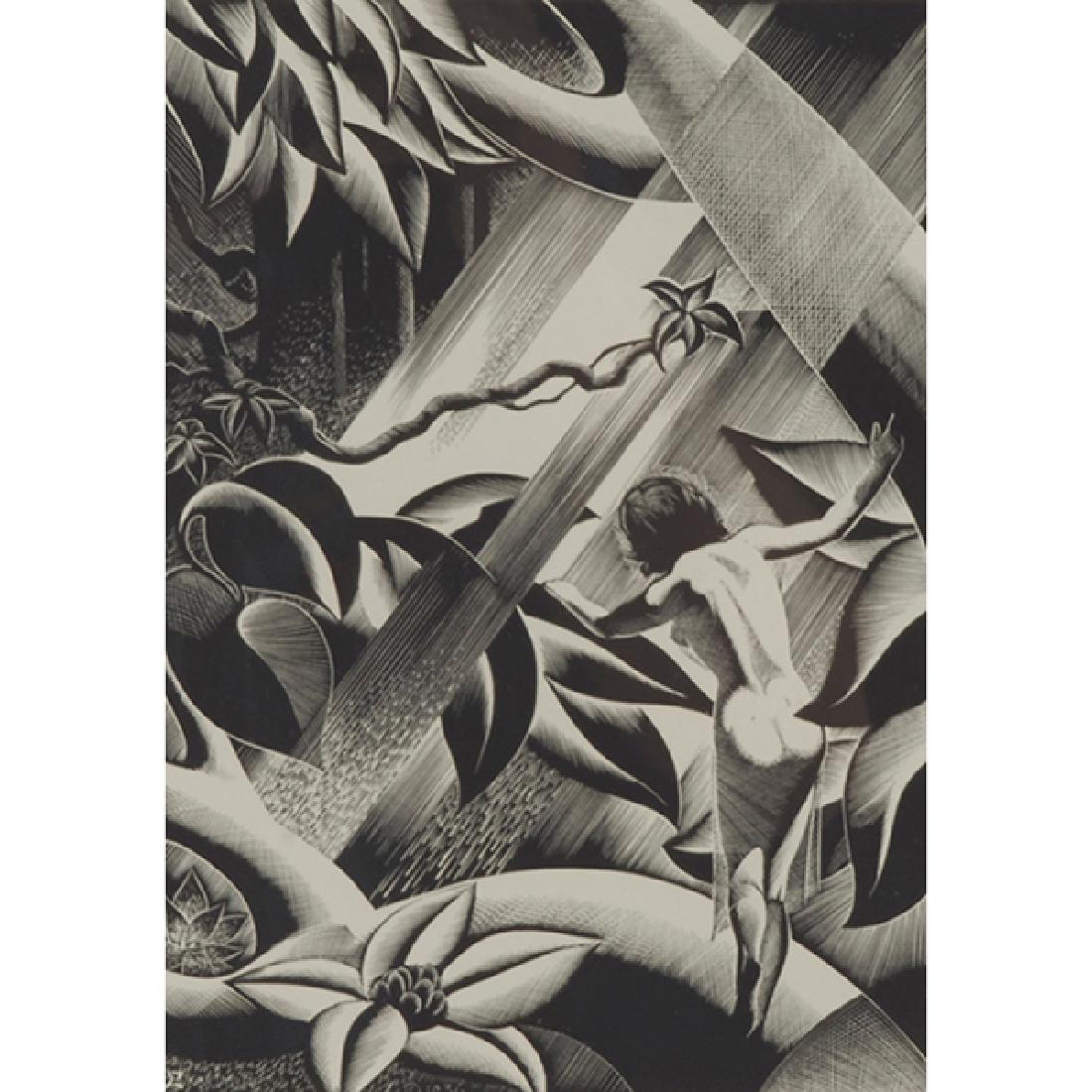 Paul Landacre, (American, 1893-1963), Rima, wood (1 of 2)