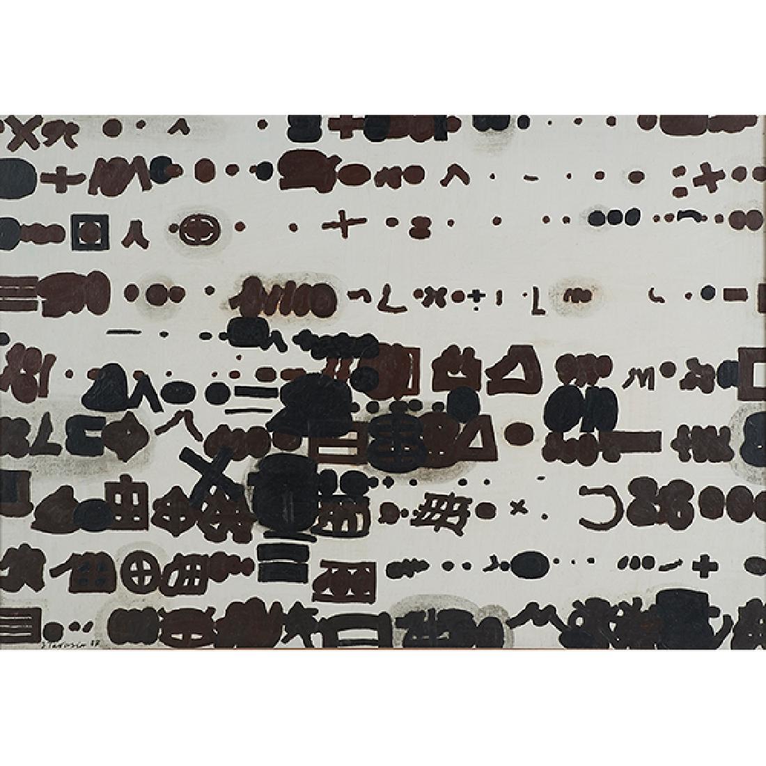 Jan Tarasin, (Polish, 1929-2009), Counting Things, (1 of 2)