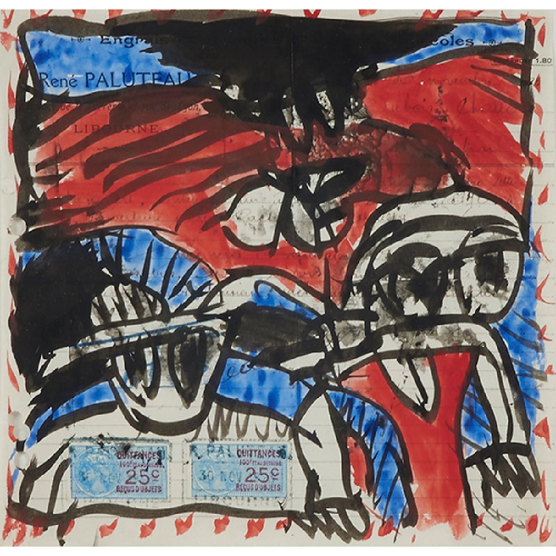 Pierre Alechinsky, (Belgian, b. 1927), Travaux de (1 of 2)