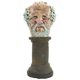 Robert Arneson, (American, 1930-1992), Nasal Flat: Robert Arneson, (American, 1930-1992), Nasal Flat Maquette, glazed ceramic, 12.5"h Provenance: Allan Frumkin Gallery, New York, New York Private Collection Christie's New York, January 10-11, 2006, Lo