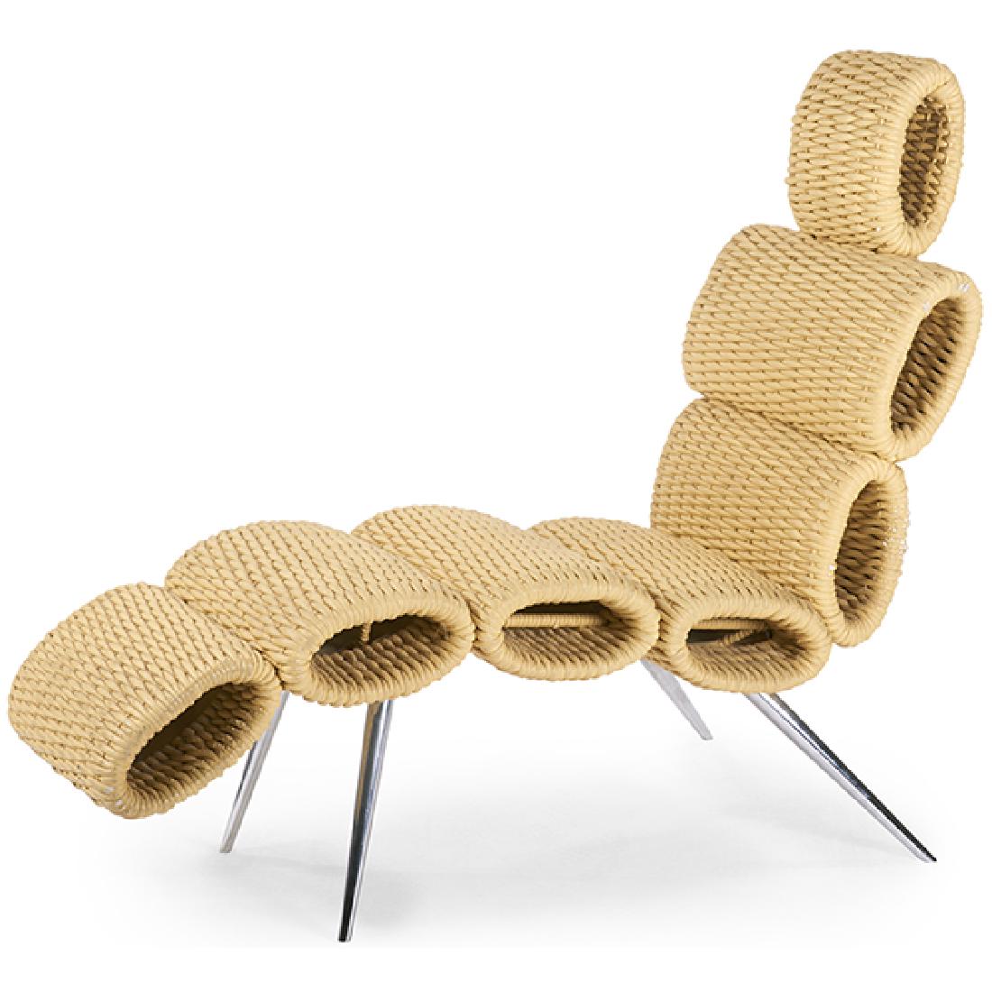 French chaise lounge 22.5"w x 58.5"d x 47.5"h (1 of 1)