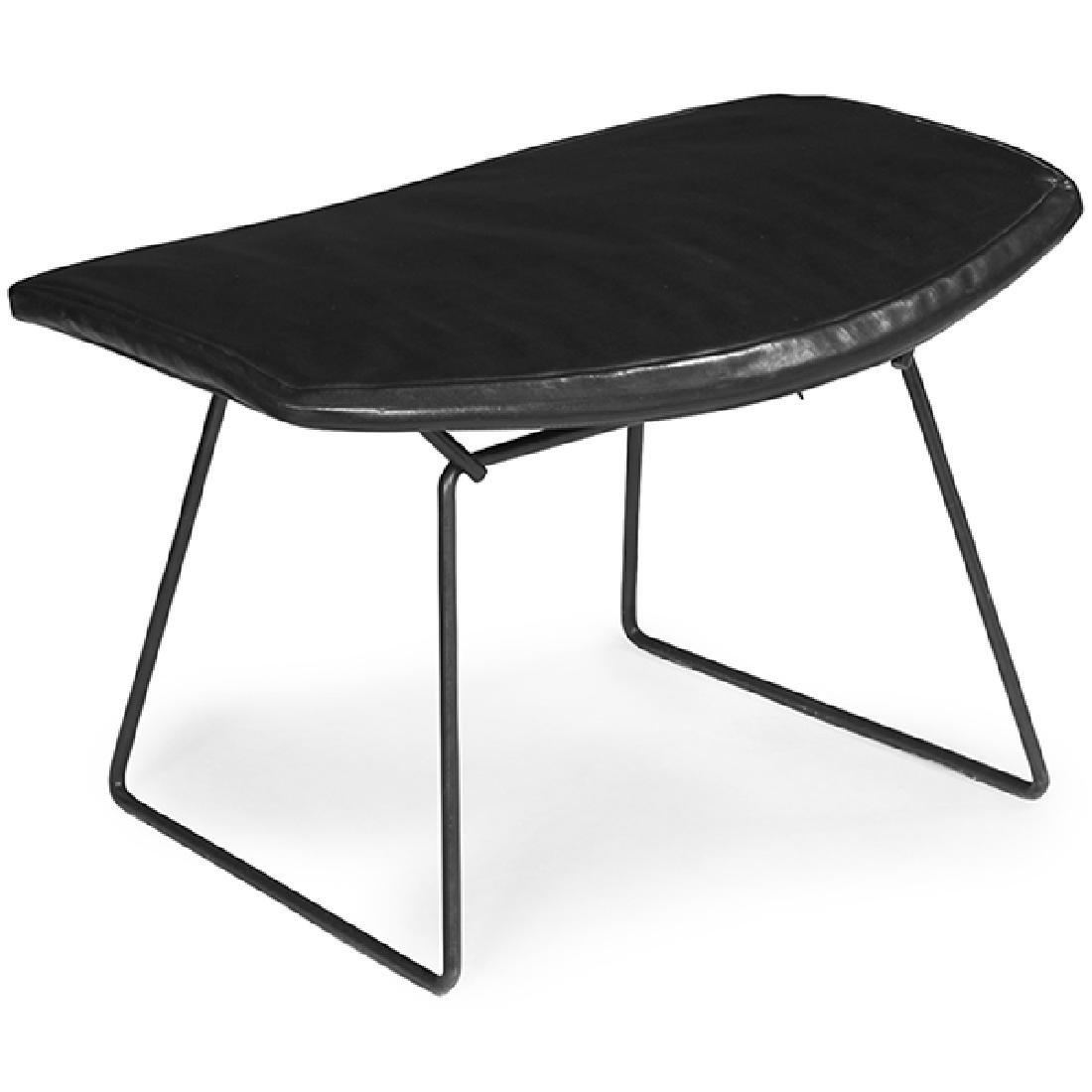 Harry Bertoia (1915-1978) for Knoll Associates Bird or: Harry Bertoia (1915-1978) for Knoll Associates, Bird or Diamond ottoman, USA, 1950s, steel, upholstery, signed with Knoll Associates label, 24"w x 17"d x 15"h