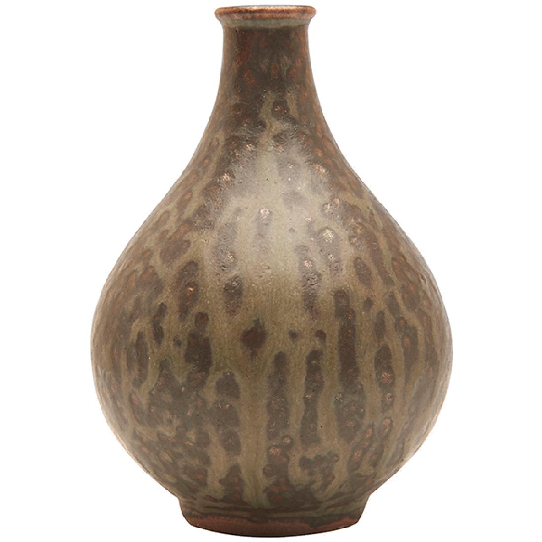 Arne Bang (1901-1983) for Holmegaard vase 3.5"dia x 5"h (1 of 2)