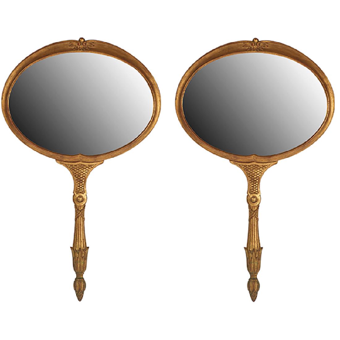 Palladio Hand Mirror wall mirrors, pair 21"w x 1.5"d x (1 of 1)