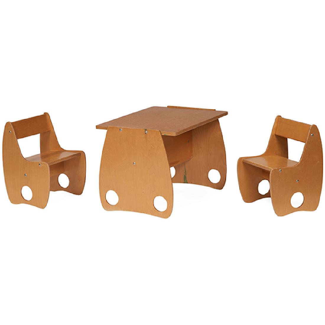 Albrecht Lange and Hans Mitzlaff child's chairs, pair, (1 of 1)