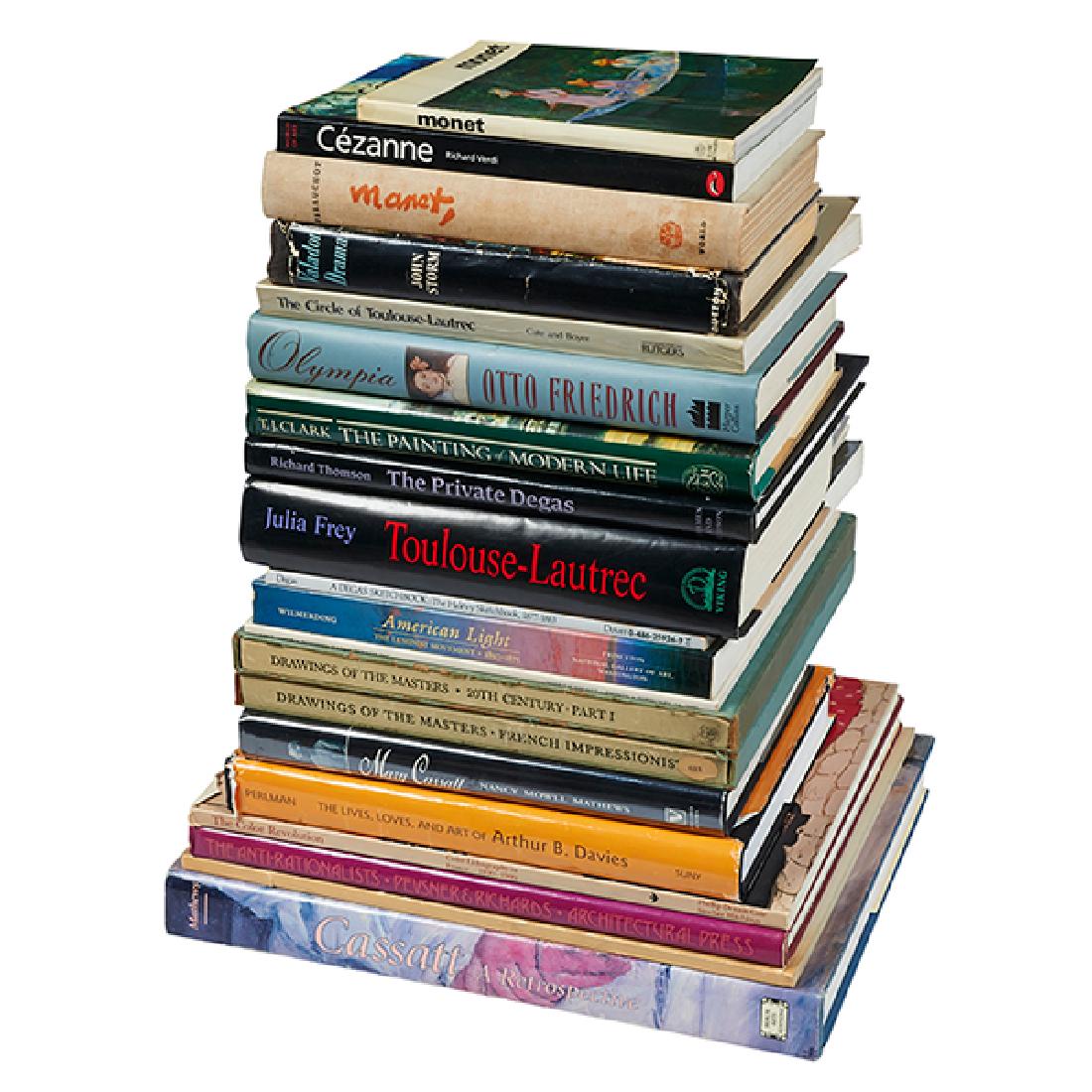 Various Authors, pertaining to artists, twenty books,: Various Authors, pertaining to artists, twenty books, 1. Cate, Phillip Dennis, The Circle of Toulouse-Lautrec: An Exhibition of the Work of the Artist and of his Close Associates, 2. Cate, Phillip Den
