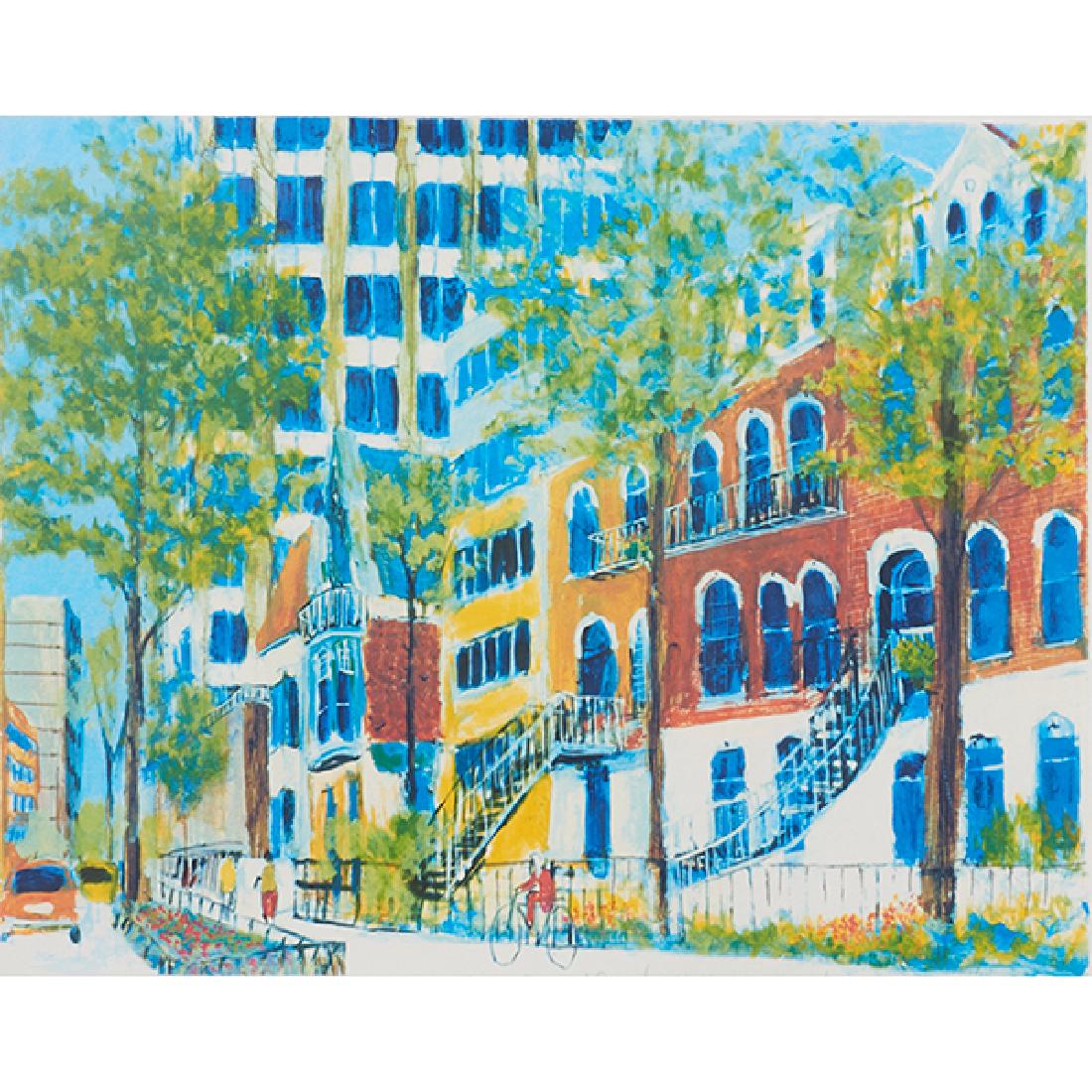 Bill Olendorf, (American, 1924-1996), A group of three: Bill Olendorf, (American, 1924-1996), A group of three works, color serigraphs, each signed in pencil, two inscribed to Butch McGuire, approximately 16 1/2" x 21 1/2" (each). Catalogue Note:One print 