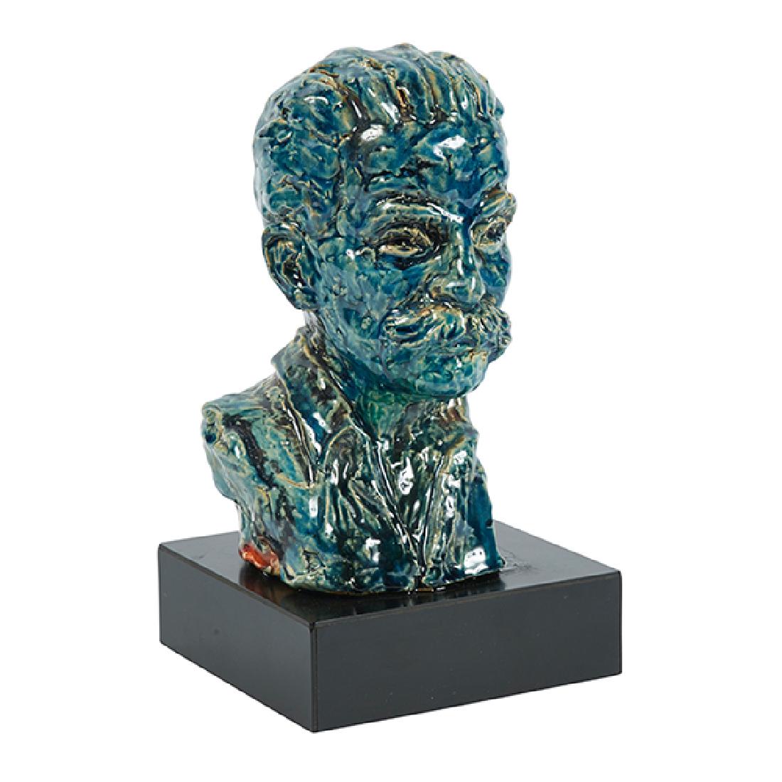 Rene Shapshak, (French/American, 1899-1985), Untitled,: Rene Shapshak, (French/American, 1899-1985), Untitled, glazed ceramic, signed, 8"h x 4"w x 4"d