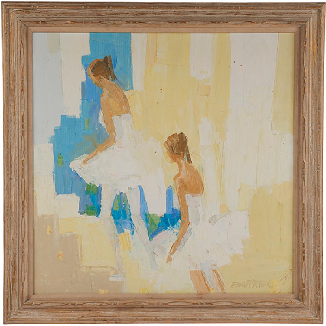 Italo Botti, (American, 1923-2003), Dancers, oil on: Italo Botti, (American, 1923-2003), Dancers, oil on canvas, signed lower right, 36" x 36"