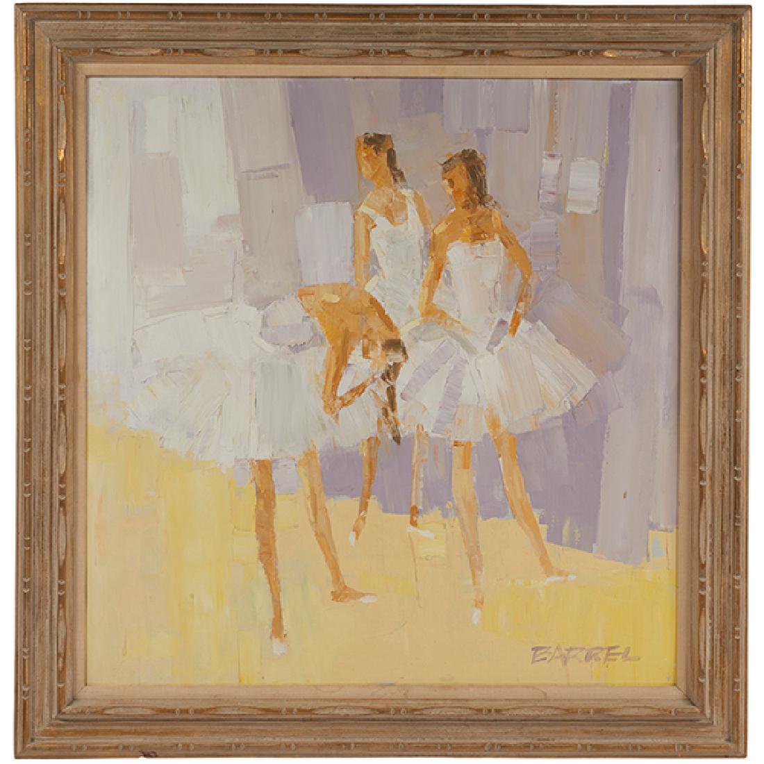 Italo Botti, (American, 1923-2003), Dancers, oil on: Italo Botti, (American, 1923-2003), Dancers, oil on canvas, signed lower right, 36" x 36"