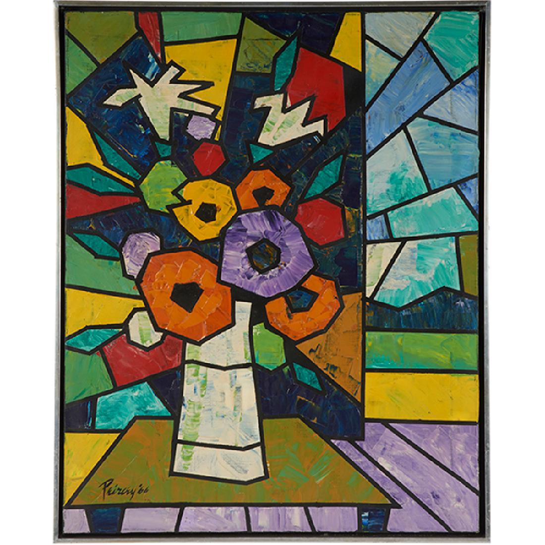 Artist Unknown, Still Life, 1966, oil on canvas, signed: Artist Unknown, Still Life, 1966, oil on canvas, signed and dated lower left, 30" x 24" Provenance: Provenance: Property from the Collection of Governor Jim Thompson, Chicago, Illinois