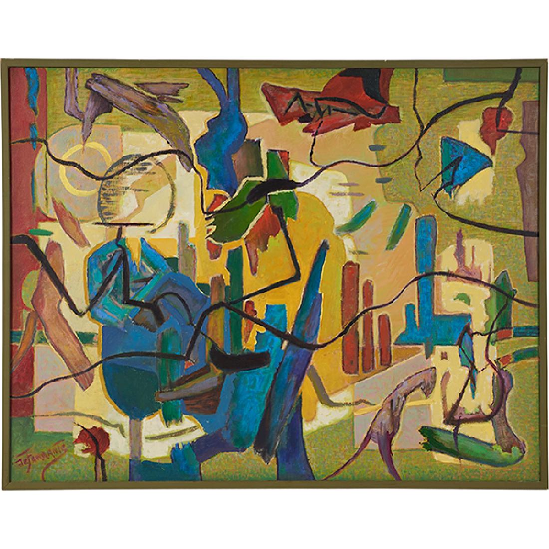 Mario de Ferrante, (American, 1898-1992), Untitled, oil: Mario de Ferrante, (American, 1898-1992), Untitled, oil on canvas, 31" x 41"