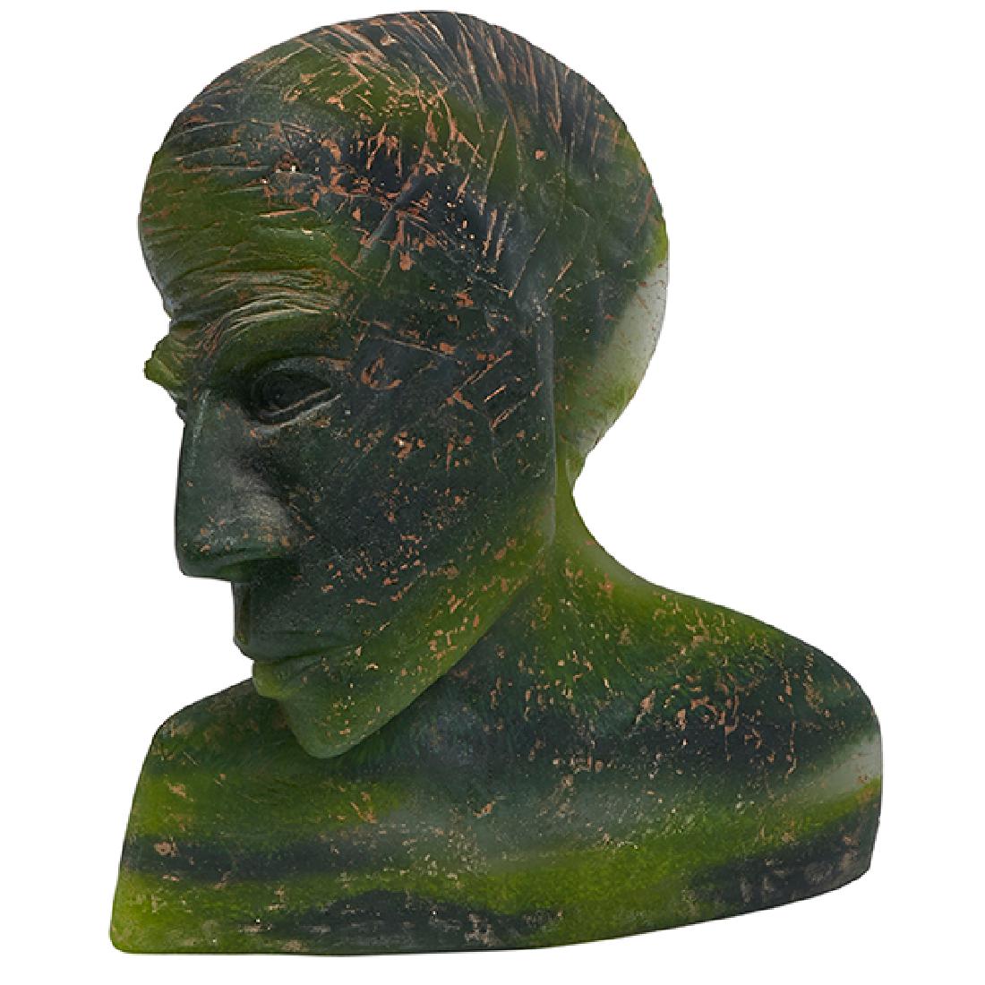 Hartmann Greb (German, b. 1965), Grün Kopf or Green (1 of 2)