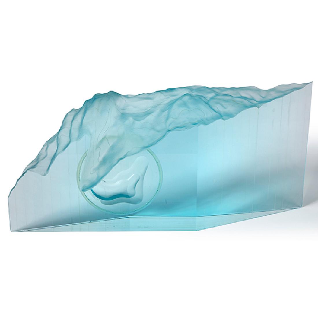 Maria Lugossy Topographical Series glass sculpture (1 of 1)