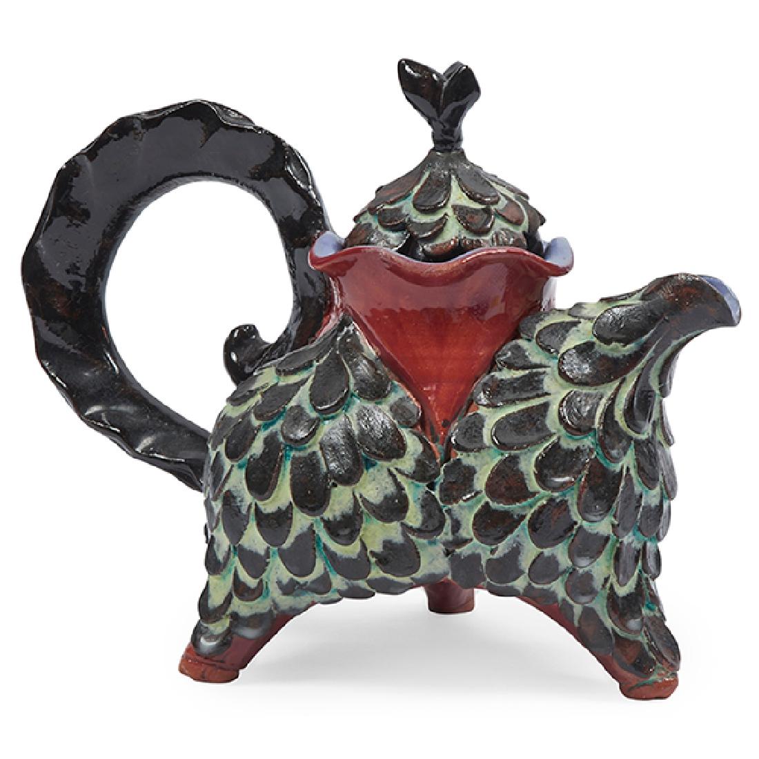 Artist Unknown (20th/21st century), teapot, polychrome (1 of 2)