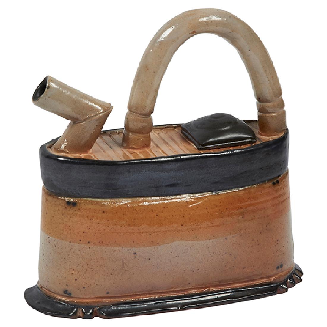 Terry Gess (American, b. 1954), teapot: Terry Gess (American, b. 1954), teapot, Bakersville, North Carolina, glazed stoneware, signed, 6.5"w x 3"d x 7"h