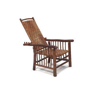 Old Hickory Furniture Company Prices 797 Auction Price Results 360 Old Hickory Recliner Adjule Woven Back