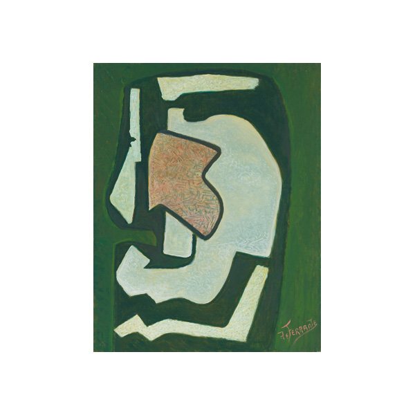 Mario De Ferrante, Abstract Composition; oil: Mario De Ferrante (Italian/American, 1898-1992), Abstract Composition; oil/canvas, 28" x 22", signed, unframed