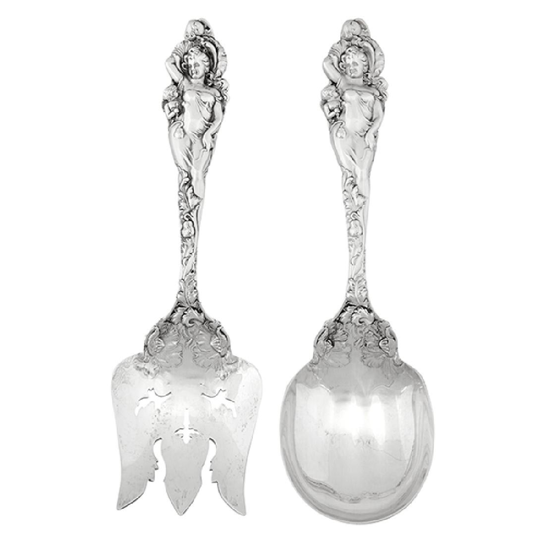 Reed & Barton Love Disarmed salad serving set: spoon (1 of 1)