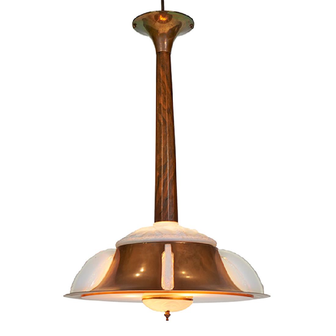 Art Deco hanging light fixture / chandelier 22"dia x (1 of 1)