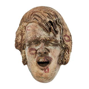 Robert Arneson, (American, 1930-1992), Elvis Death: Robert Arneson, (American, 1930-1992), Elvis Mask, 1978, ceramic, signed and dated, 14"h x 11"w x 6"d Provenance: Allan Frumkin Gallery Acquired from the above by the present owner Property from the C