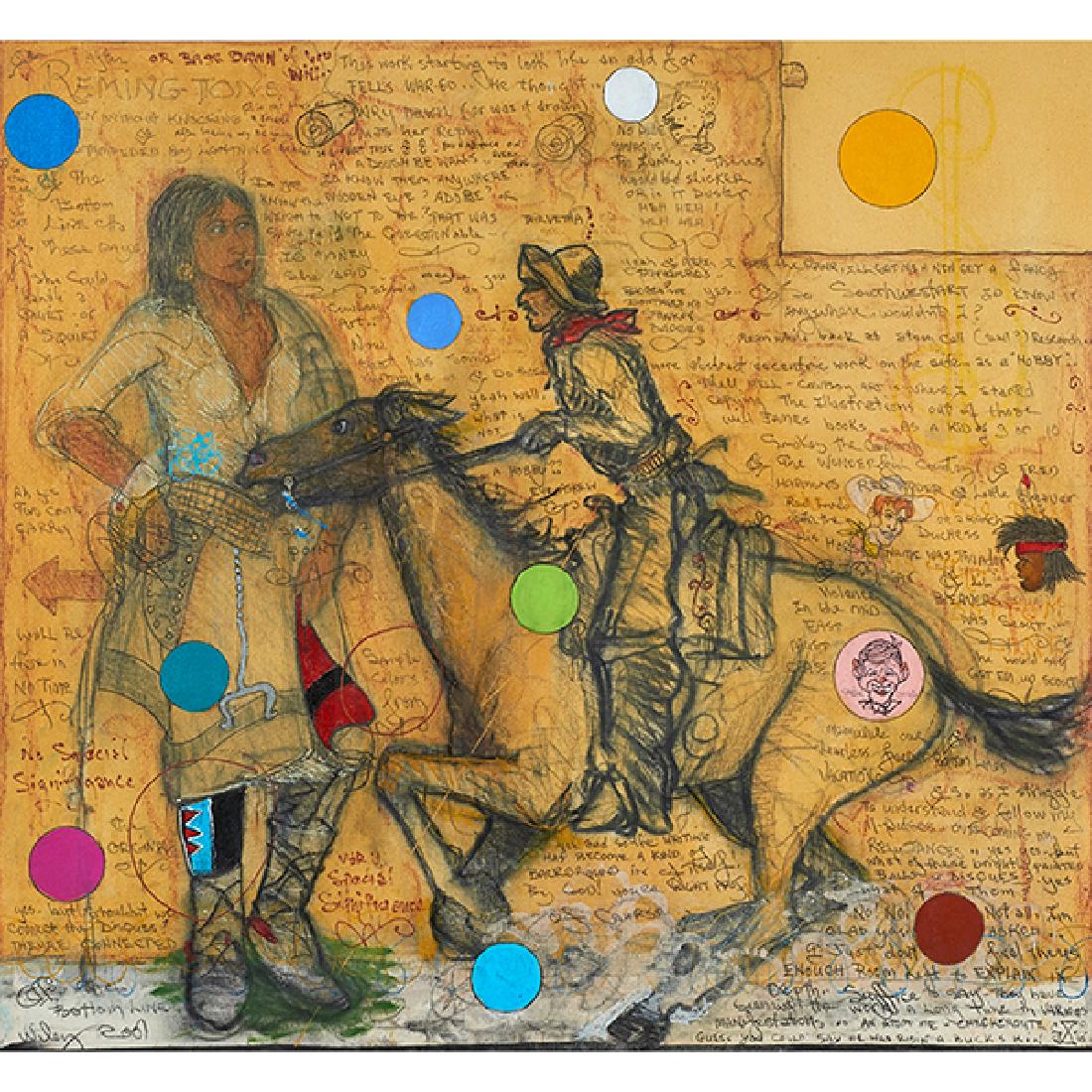 William T. Wiley, (American, b. 1937), Reming Tongue, (1 of 2)