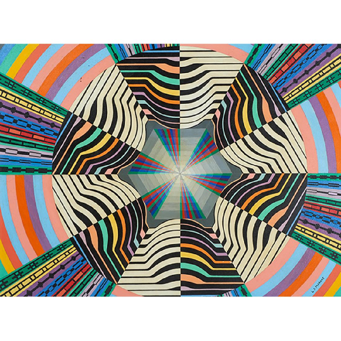 Leo Maranz, (American, 20th century), Untitled, oil on (1 of 2)